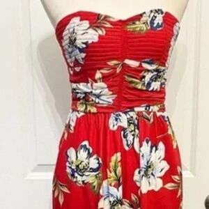 B.O.G Collective beautiful floral strapless jumpsuit